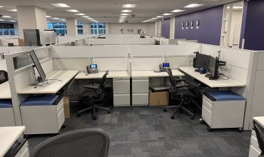 Teknion Leverage, 6×6, mid-height Cubicles